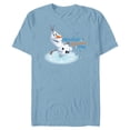 thumbnail image 1 of Disney Frozen Olaf Fall Funny “Helloooo Autumn Chill” - Short Sleeve Blended T-Shirt for Adults - Customized-Ocean Blue, 1 of 5