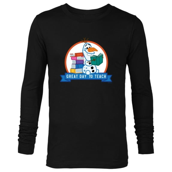 Disney Frozen Olaf Great Day to Teach National Teacher’s Day - Long Sleeve T-Shirt for Men - Customized-Black