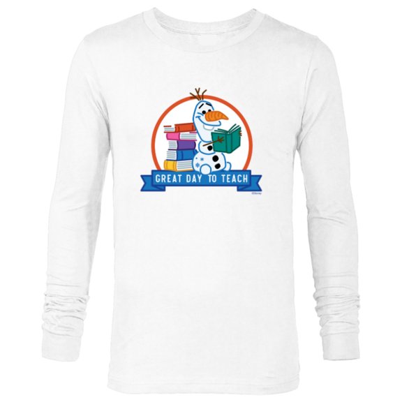 Disney Frozen Olaf Great Day to Teach National Teacher’s Day - Long Sleeve T-Shirt for Men - Customized-White