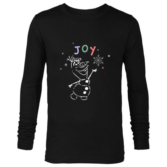 Disney Frozen Olaf Holiday Joy - Long Sleeve T-Shirt for Men - Customized-Black