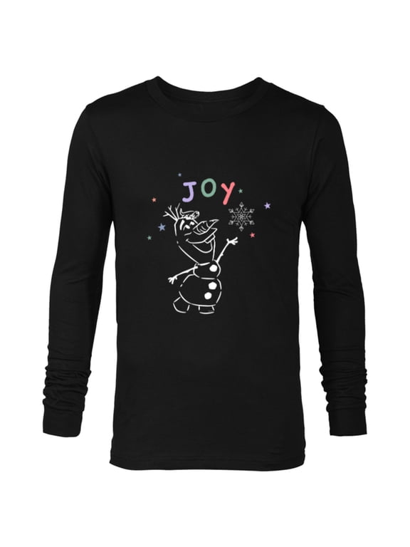 Frozen Olaf Holiday Joy - Long Sleeve T-Shirt for Men - Customized-Black