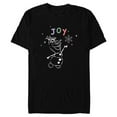 thumbnail image 1 of Disney Frozen Olaf Holiday Joy - Short Sleeve Blended T-Shirt for Adults - Customized-Black, 1 of 5
