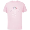 thumbnail image 1 of Disney Frozen Olaf Holiday Joy - Short Sleeve Cotton T-Shirt for Adults - Customized-Soft Pink, 1 of 5