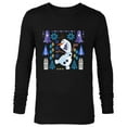 thumbnail image 1 of Disney Frozen Olaf Holiday Winter Wonderland - Long Sleeve T-Shirt for Men - Customized-Black, 1 of 5