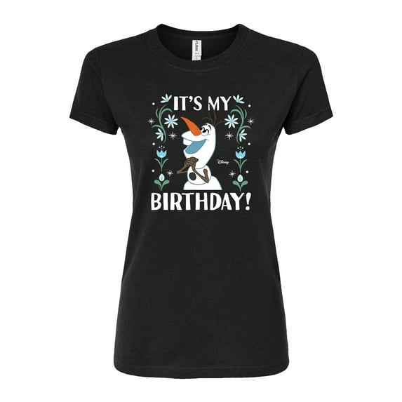 Disney Frozen - Olaf It's My Birthday - Juniors Fitted Graphic T-Shirt