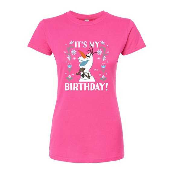 Disney Frozen - Olaf It's My Birthday - Juniors Fitted Graphic T-Shirt