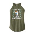 thumbnail image 1 of Disney Frozen - Olaf It's My Birthday - Juniors High Neck Tank Top, 1 of 4