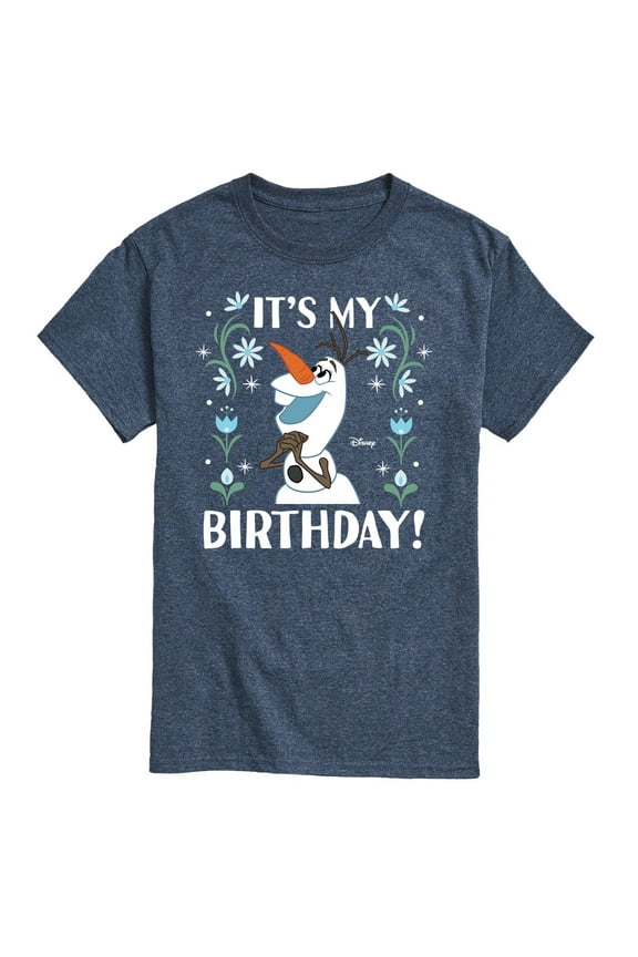Frozen - Olaf It's My Birthday - Men's Short Sleeve Graphic T-Shirt