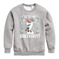 thumbnail image 1 of Disney Frozen - Olaf It's My Birthday - Toddler & Youth Crewneck Fleece Sweatshirt, 1 of 4