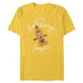 thumbnail image 1 of Disney Frozen Olaf Let The Holidays Begin - Short Sleeve Blended T-Shirt for Adults - Customized-Yellow, 1 of 5