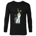 thumbnail image 1 of Disney Frozen Olaf Spring Fashion - Long Sleeve T-Shirt for Men - Customized-Black, 1 of 5