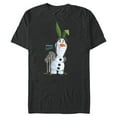 thumbnail image 1 of Disney Frozen Olaf Spring Fashion - Short Sleeve Blended T-Shirt for Adults - Customized-Dark Heather, 1 of 5
