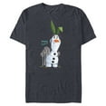 thumbnail image 1 of Disney Frozen Olaf Spring Fashion - Short Sleeve Blended T-Shirt for Adults - Customized-Navy Heather, 1 of 5