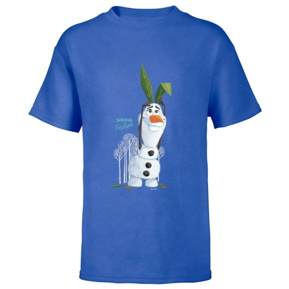 Disney Frozen Olaf Spring Fashion - Short Sleeve T-Shirt for Kids - Customized-Royal