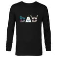 thumbnail image 1 of Disney Frozen Olaf Sven Kristoff Father’s Day Birthday Dad - Long Sleeve T-Shirt for Men - Customized-Black, 1 of 5