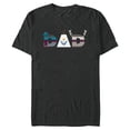thumbnail image 1 of Disney Frozen Olaf Sven Kristoff Father’s Day Birthday Dad - Short Sleeve Blended T-Shirt for Adults - Customized-Dark Heather, 1 of 5