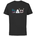 thumbnail image 1 of Disney Frozen Olaf Sven Kristoff Father’s Day Birthday Dad - Short Sleeve Cotton T-Shirt for Adults - Customized-Black, 1 of 5