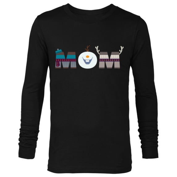 Disney Frozen Olaf Sven Kristoff Mother’s Day Birthday Mom - Long Sleeve T-Shirt for Men - Customized-Black