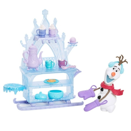 Disney Frozen Olaf Treat Sled Playset with Olaf Doll & 15+ Winter Festival Accessories,