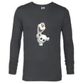 thumbnail image 1 of Disney Frozen Olaf Warm Hug Boys' T-Shirt - Long Sleeve T-Shirt for Men - Customized-Charcoal Heather, 1 of 5