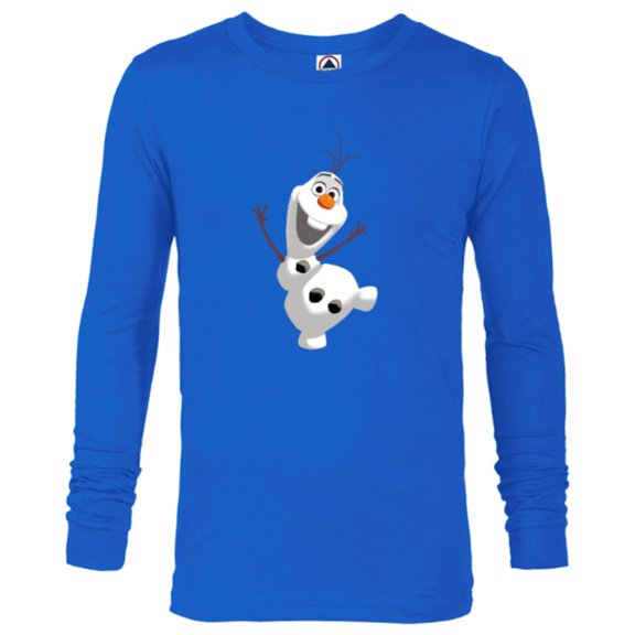 Disney Frozen Olaf Warm Hug Boys' T-Shirt - Long Sleeve T-Shirt for Men - Customized-Royal