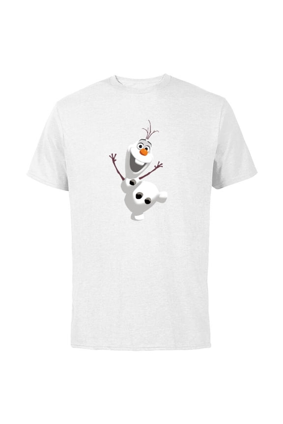 Frozen Olaf Warm Hug Boys' T-Shirt - Short Sleeve Cotton T-Shirt for Adults - Customized-White