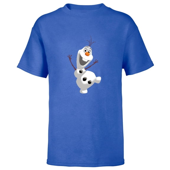 Disney Frozen Olaf Warm Hug Boys' T-Shirt - Short Sleeve T-Shirt for Kids - Customized-Royal