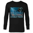 thumbnail image 1 of Disney Frozen Olaf and Sven Literally Frozen Meme - Long Sleeve T-Shirt for Men - Customized-Black, 1 of 5