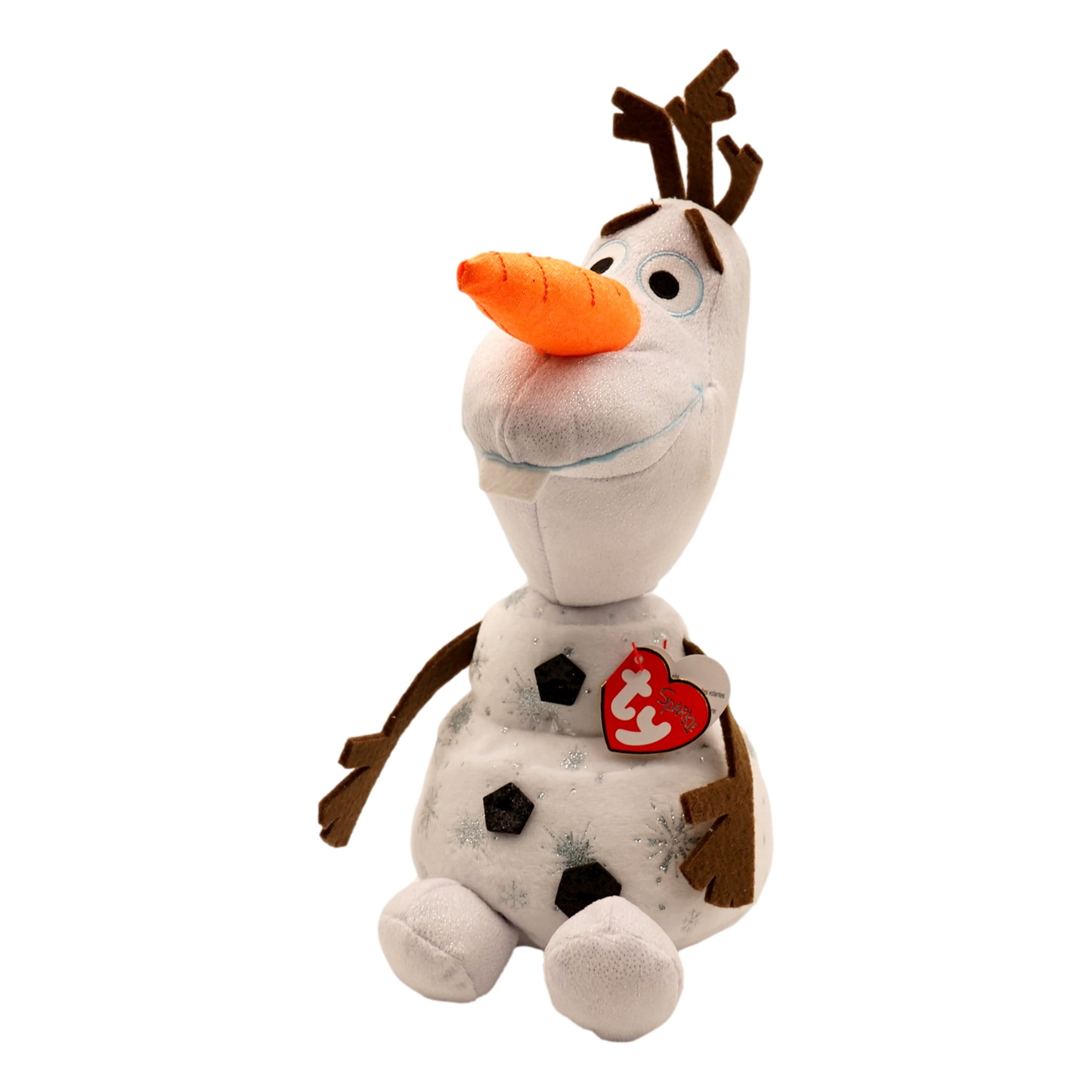 Disney Frozen Olaf the Snowman Plush Doll (10 in) Glitter Nose Sparkle  Fabric Stuffed Animal Collectible