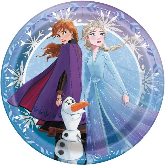 Disney Frozen Paper Dessert Plates, 7in, 8ct
