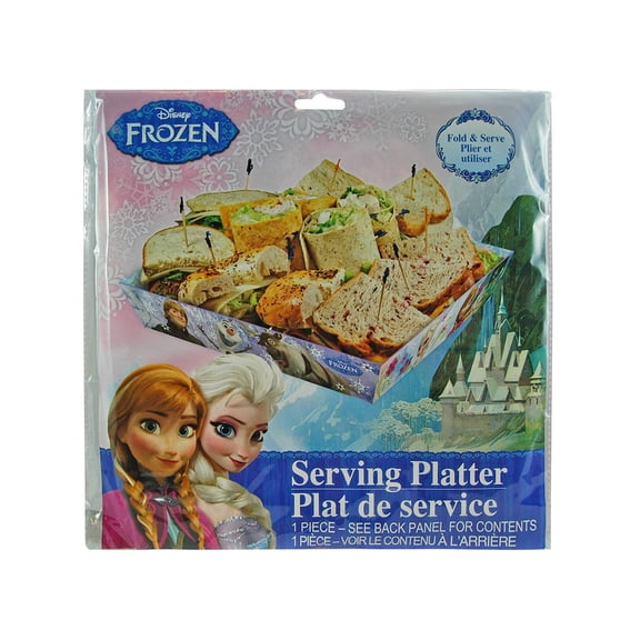 Disney Frozen Party Serveware Collection, a Selection of Platters, Cupcake Stands, and More (Serving Platter)