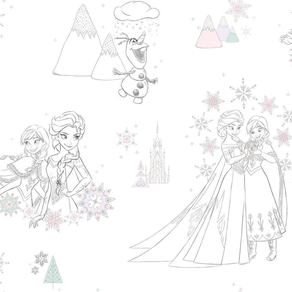 Disney Frozen Peel and Stick Wallpaper