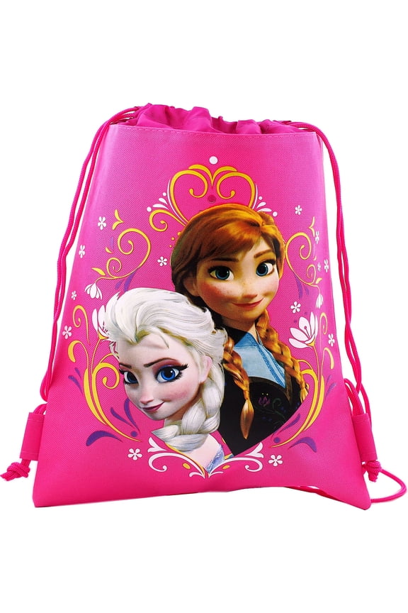Disney Frozen Pink Drawstring Bag For Muti Purpose Use