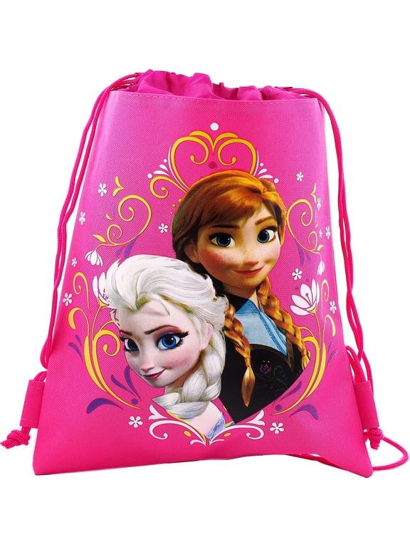 Disney Frozen Pink Drawstring Bag For Muti Purpose Use