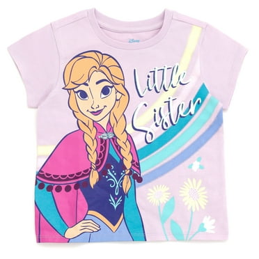 Disney Frozen Princess Anna Matching Family Drop Shoulder T-Shirt Infant to Little Kid