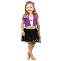 Disney Frozen Princess Anna Toddler Girls Cosplay Costume Gown and Headband 4T