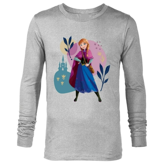 Disney Frozen Princess Anna of Arendelle - Long Sleeve T-Shirt for Men - Customized-Athletic Heather
