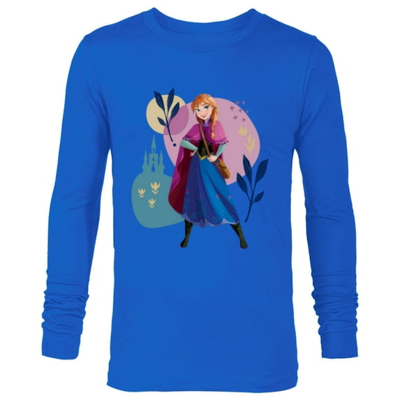 Disney Frozen Princess Anna of Arendelle - Long Sleeve T-Shirt for Men - Customized-Navy