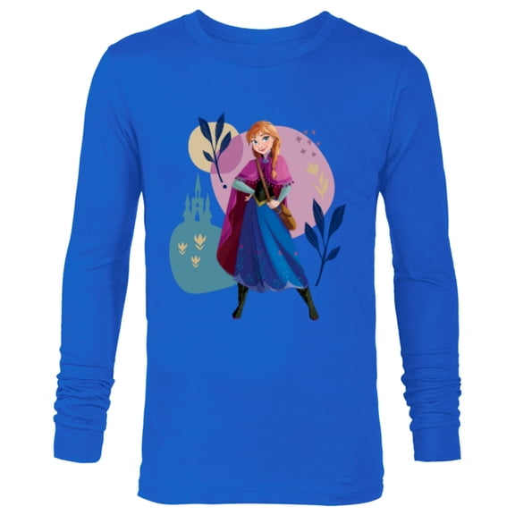Disney Frozen Princess Anna of Arendelle - Long Sleeve T-Shirt for Men - Customized-Navy