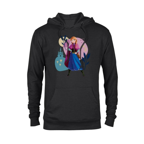 Disney Frozen Princess Anna of Arendelle - Pullover Hoodie for Adults - Customized-Black