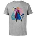thumbnail image 1 of Disney Frozen Princess Anna of Arendelle - Short Sleeve Cotton T-Shirt for Adults - Customized-Athletic Heather, 1 of 5