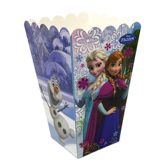Disney Frozen Princess Elsa Anna & Olaf 6.25" Tall Party Snack Boxes- Pack of 8