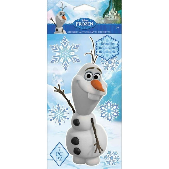 Disney Frozen Repositionable Olaf Stickers, 7 Piece