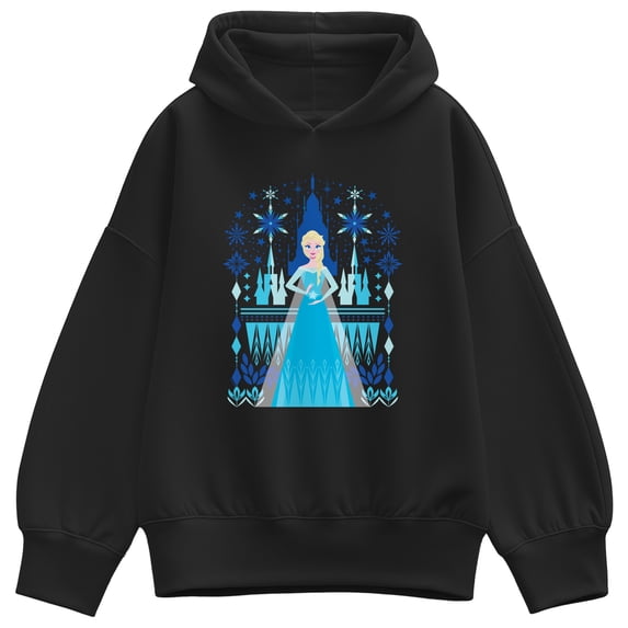 Disney - Frozen Scandinavian - Women's Oversized Fleece Hoodie Sweatshirt