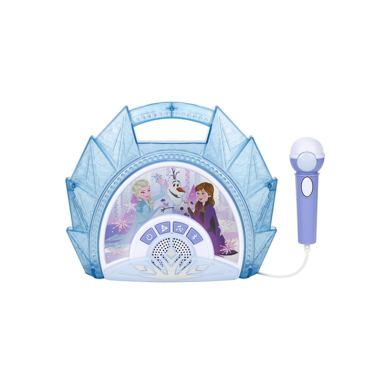 Disney Frozen Bluetooth Sing Along Boombox - Lights, Music & Karaoke Microphone, Children Ages 3+ Disney Frozen Bluetooth Sing Along Boombox - Lights, Music & Karaoke Microphone, Children Ages 3+