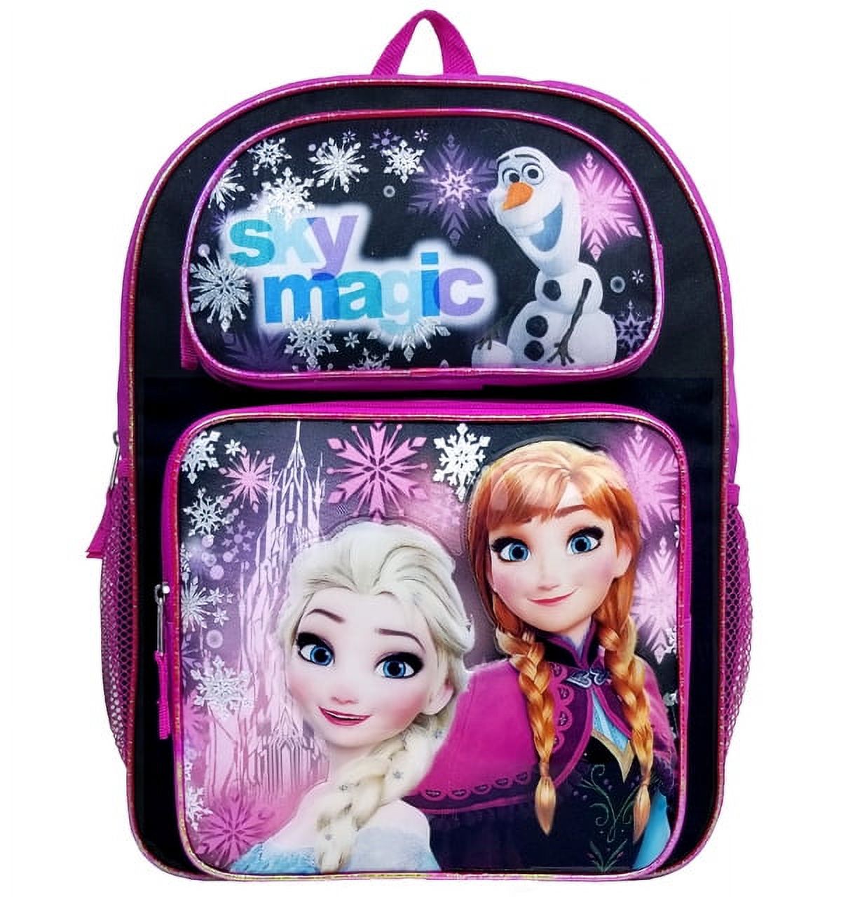 Disney Frozen Sky Magic Black Girls Large Backpack/School Book Bag for Kids - image 1 of 3