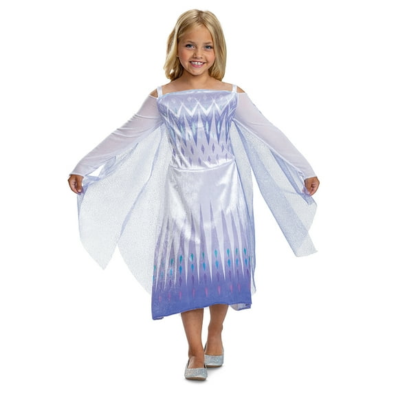Disney Frozen Snow Queen Elsa Halloween Costume for Children, Girls Size M (7/8), by Disguise