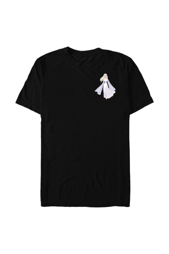 Frozen Snow Queen Elsa Small Pose - Short Sleeve Blended T-Shirt for Adults - Customized-Black
