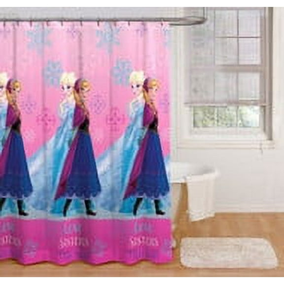 Disney Frozen Snowflake Sisters Shower Curtain