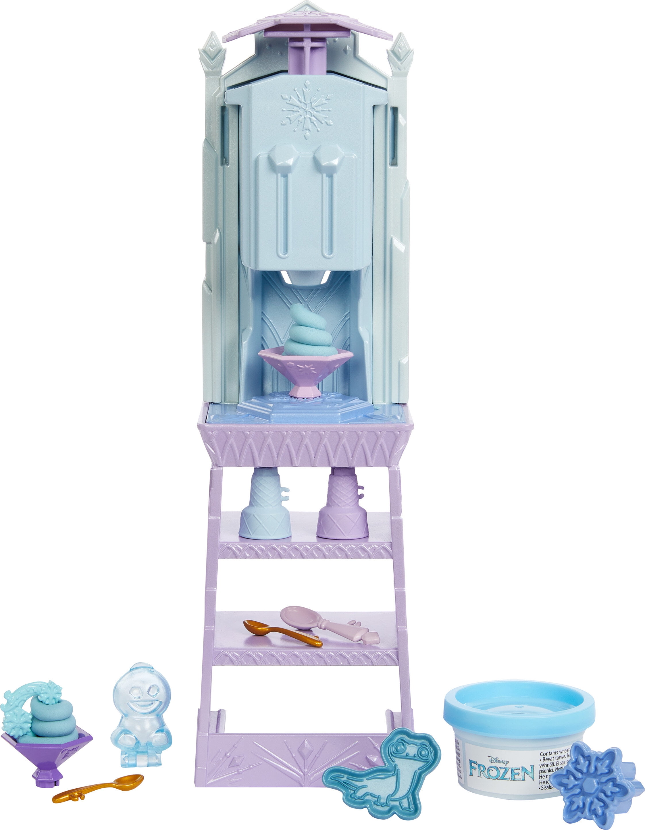 Disney Frozen Start the Story Elsa Doll & Ice Cream Accessory Set with Dough, Inspired by Movie